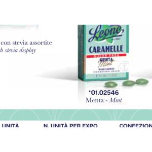 Pastiglie Leone - ESP. CARAMELLE STEVIA MENTA 18PZ