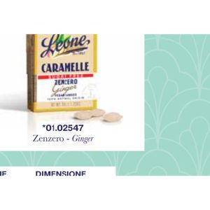Pastiglie Leone - ESP. CARAMELLE STEVIA ZENZERO 18PZ