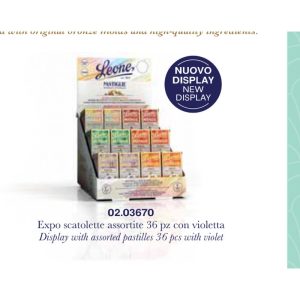 Pastiglie Leone - ESP. SCATOLETTTE PASTIGLIE 6 GUSTI ASS. 36PZ CON VIOLETTA