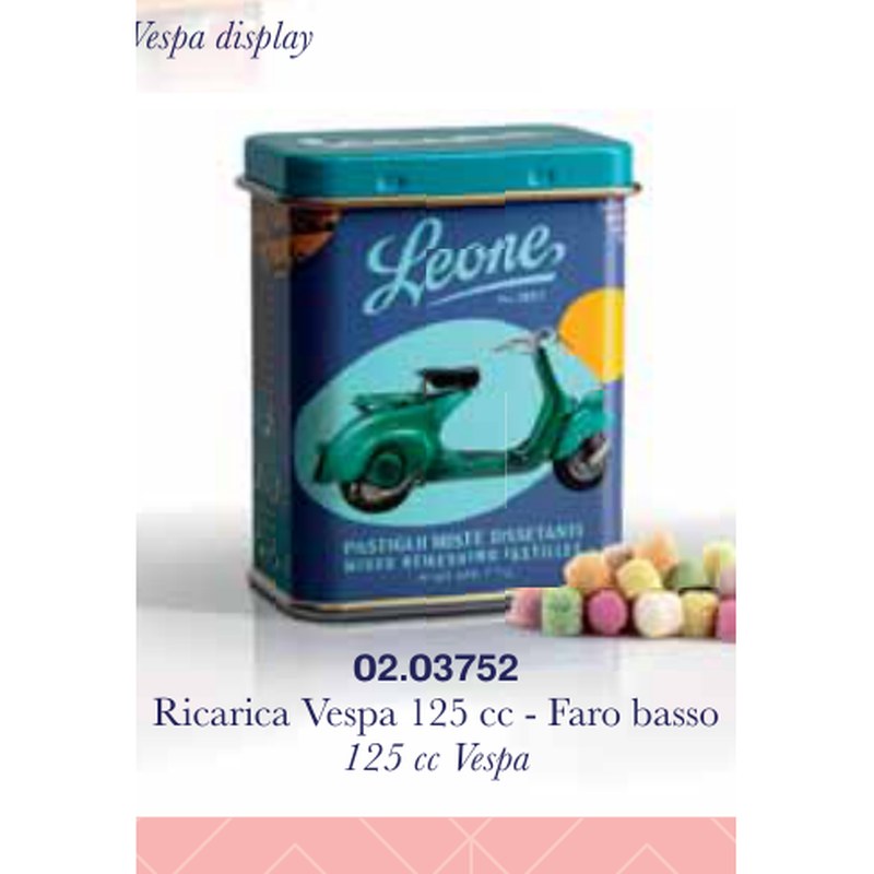 Pastiglie Leone – VESPA FARO BASSO 125 CC RICARICA LATTINE PAST. MISTE DISS.