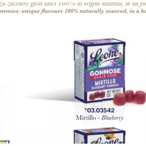 Pastiglie Leone - ESP. SCATOLETTA GOMMOSE S.Z. MIRTILLO 18PZ*