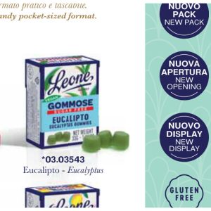 Pastiglie Leone - ESP. SCATOLETTA GOMMOSE S.Z. EUCALIPTO 18PZ*