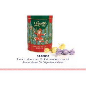 Pastiglie Leone - LATTA TENDONE CIRCO CRI CRI MANDORLA ASSOR. ASS. 100g