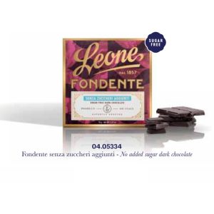 Pastiglie Leone - ESP. TAVOLETTA CIOCCOLATO FONDENTE S.Z. AGGIUNTI 18PZ