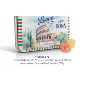 Pastiglie Leone - ROMA Latta Regalo Medium Gelée Ass Agrumi