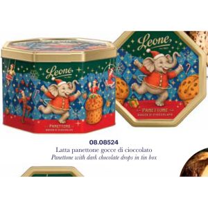 Pastiglie Leone - LATTA PANETTONE GOCCE DI CIOCCOLATO 750g N.06