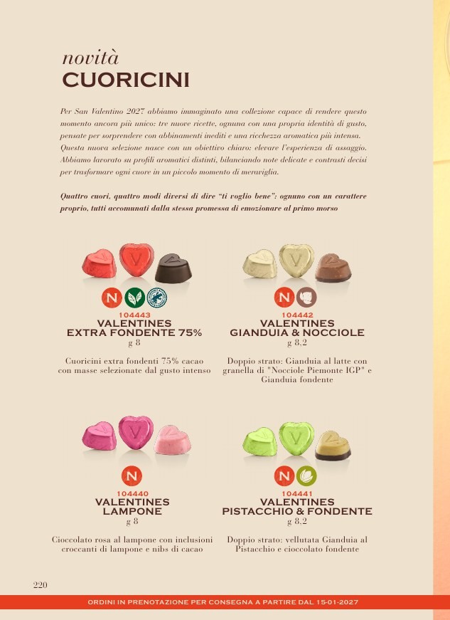 Venchi – Valentines Latte Gianduia & Nocciole