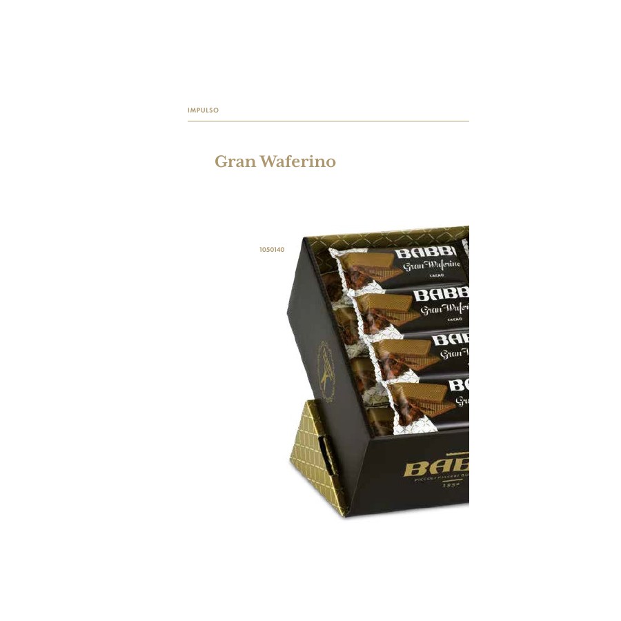 Babbi – Gran Waferino Espositore Cacao 24 Pz