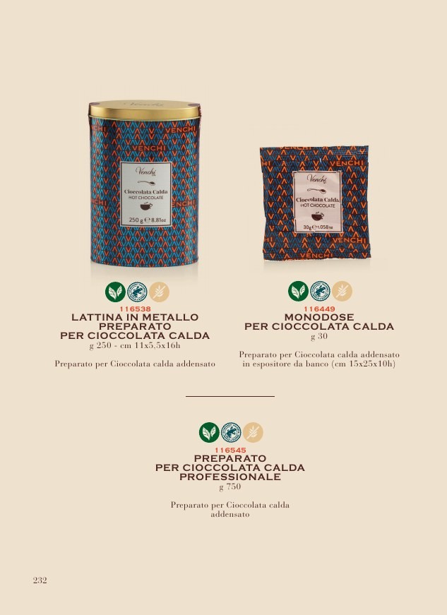 Venchi – Lattina metallo Cioccolata Calda