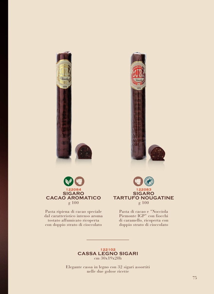 Venchi – Sigaro Tartufo Nougatine