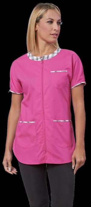 Siggi - GIOIA - Casacca M/M - Bianco 0001 / Fucsia 3010 / Sabbia 7025