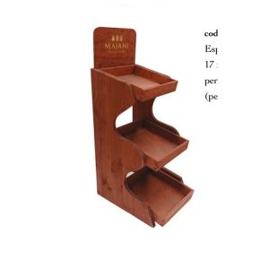Majani - Espositore in legno per sfusi a 3 piani