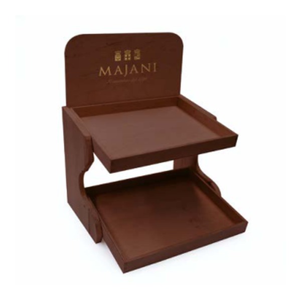 Majani – Espositore in legno per sfusi/Tortellino a 2 piani