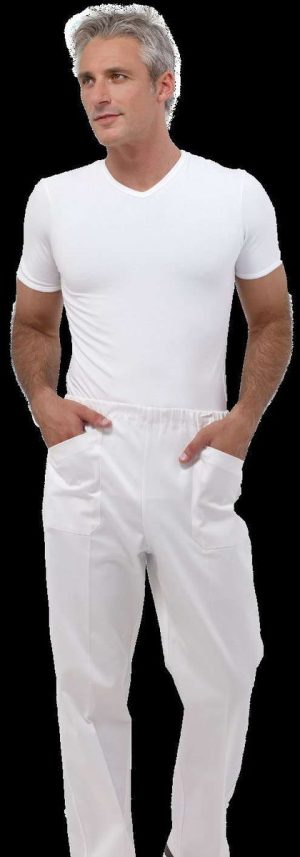 Siggi - Pantaloni Unisex - Bianco 0001