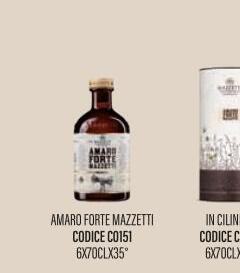 Mazzetti - AMARO FORTE MAZZETTI