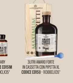 Mazzetti - JEROBOAM AMARO FORTE MAZZETTI con Cassetta e Pipetta