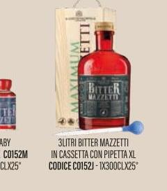 Mazzetti - JEROBOAM BITTER MAZZETTI con Cassetta e Pipetta