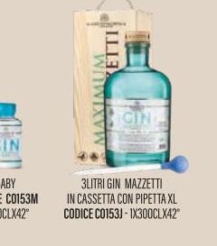 Mazzetti - JEROBOAM GIN MAZZETTI con Cassetta e Pipetta