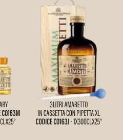 Mazzetti - JEROBOAM AMARETTO MAZZETTI con Cassetta e Pipetta