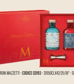 Mazzetti - MOMENTO NEGRONI con Jigger e Sottobicchieri