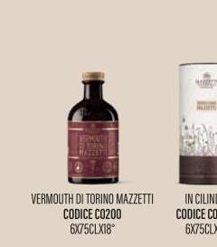 Mazzetti - VERMOUTH DI TORINO MAZZETTI