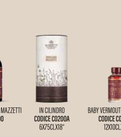 Mazzetti - VERMOUTH DI TORINO MAZZETTI in cilindro
