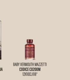 Mazzetti - BABY VERMOUTH MAZZETTI