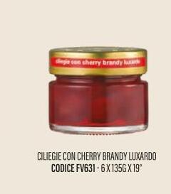 Mazzetti - Ciliegie con Cherry Brandy Luxardo