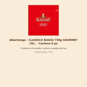 Albertengo - CLASSICO BASSO 750g GOURMET CEL. - Cartone 6 pz