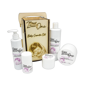 KIT BABY 5 PRODOTTI IN CONFEZIONE DI LEGNO