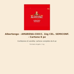 Albertengo - AMARENA-CIOCC. 1kg CEL. SEMICONF. - Cartone 6 pz