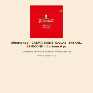Albertengo - CREMA BIGNE' S/GLAS. 1kg CEL. SEMICONF. - Cartone 6 pz