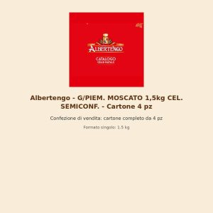 Albertengo - G/PIEM. MOSCATO 1,5kg CEL. SEMICONF. - Cartone 4 pz