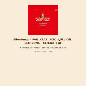Albertengo - PAN. CLAS. ALTO 1,5kg CEL. SEMICONF. - Cartone 3 pz