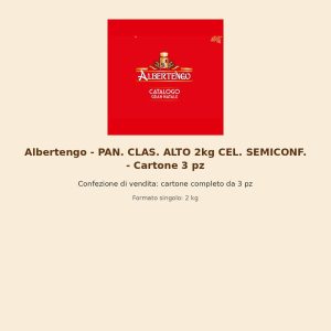 Albertengo - PAN. CLAS. ALTO 2kg CEL. SEMICONF. - Cartone 3 pz