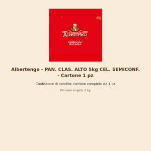 Albertengo - PAN. CLAS. ALTO 5kg CEL. SEMICONF. - Cartone 1 pz