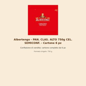Albertengo - PAN. CLAS. ALTO 750g CEL. SEMICONF. - Cartone 6 pz