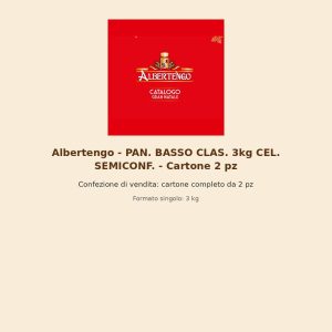 Albertengo - PAN. BASSO CLAS. 3kg CEL. SEMICONF. - Cartone 2 pz