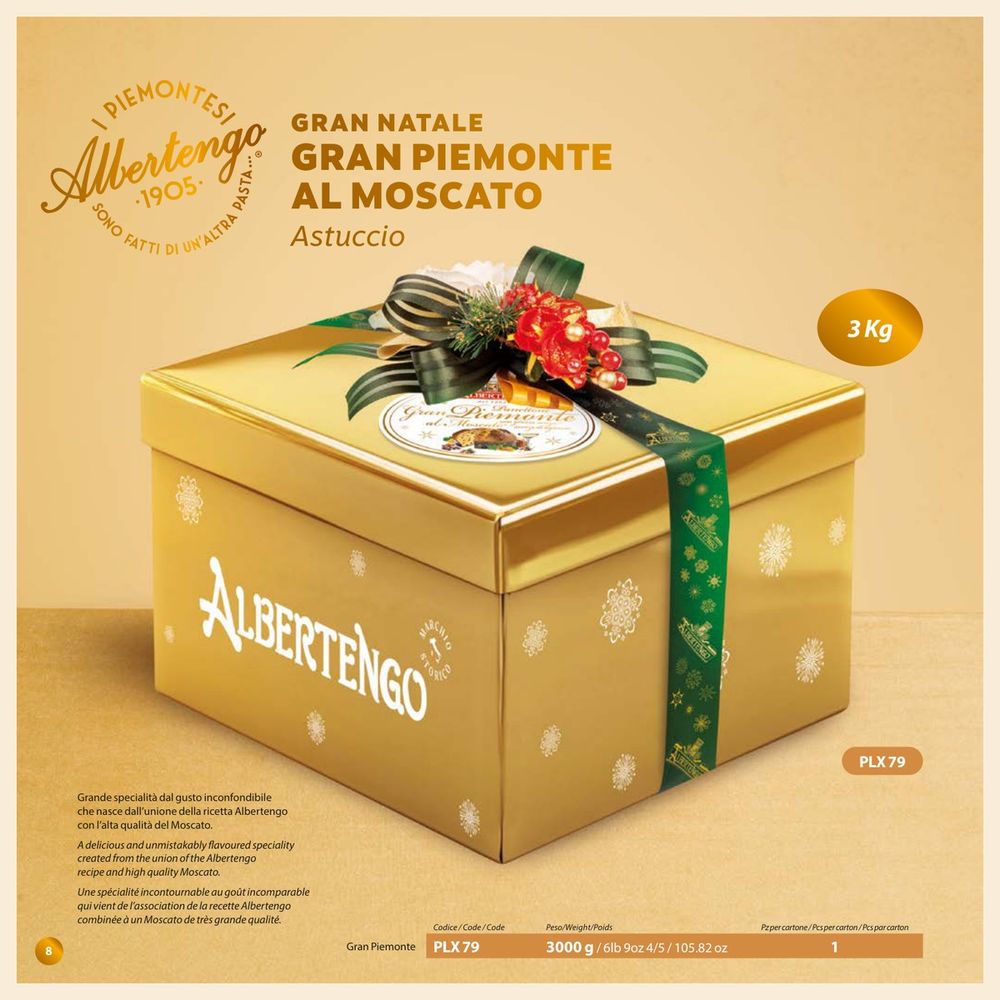 Albertengo – AI SAPORI DELL’ALTA LANGA LATTA OTTAG. 750g S.P.TE – Cartone 4 pz