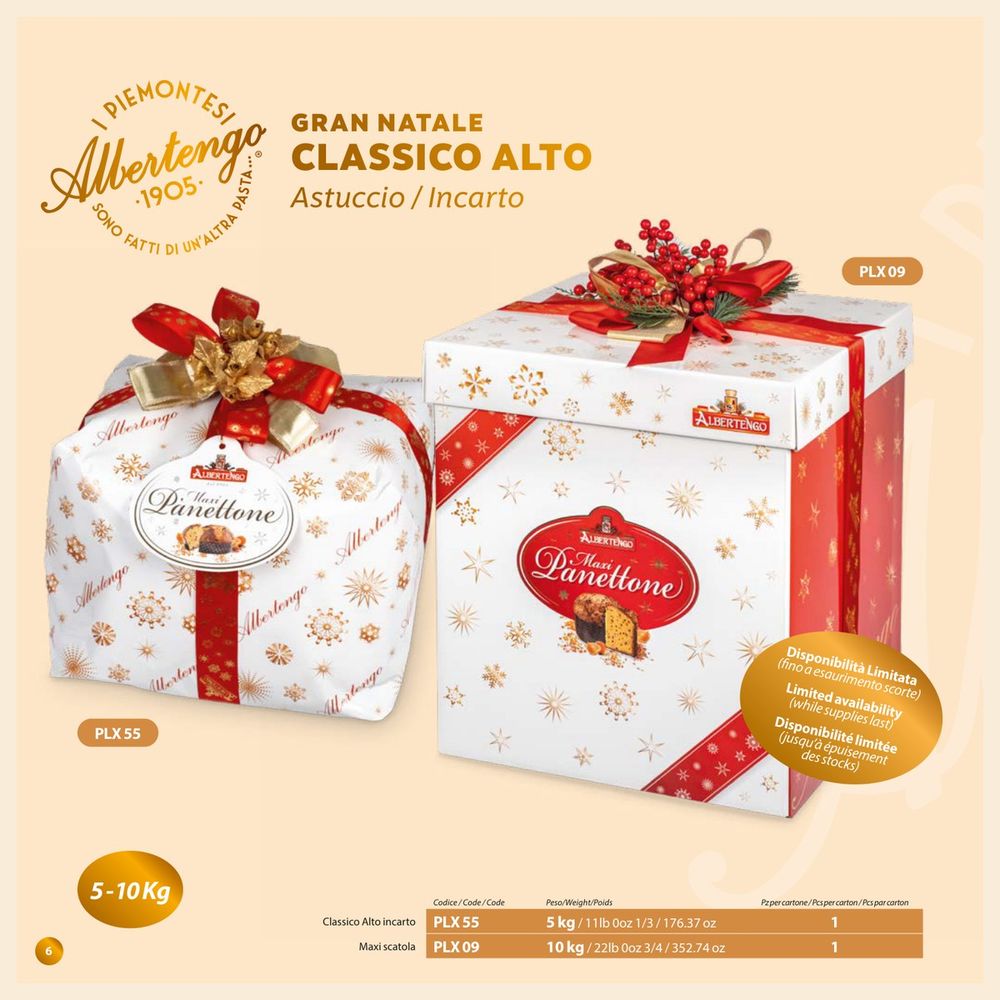 Albertengo – G/N CLASSICO ALTO INCARTO 5kg – Cartone 1 pz