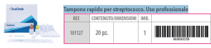 TEST DIAGNOSTICO PROFESSIONALE STREPTOCOCCO 20 PZ