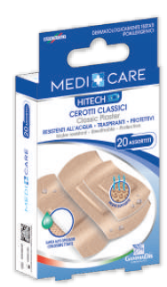 CEROTTI CLASSICI IN POLIETILENE CON GARZA ANTISETTICA DISINFETTANTE (3 VARIANTI)