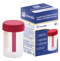 CONTENITORE FECI 60ml STERILE CON PALETTA