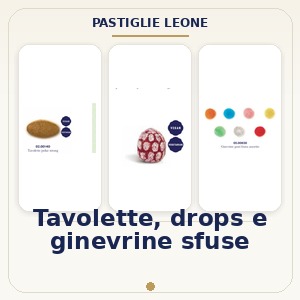 Tavolette, drops e ginevrine sfuse