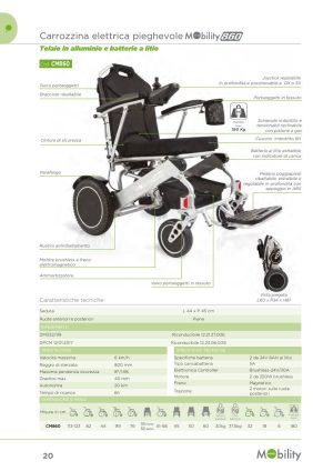 Moretti - CARROZZINA ELETTR.PIEGHEVOLE MOBILITY860