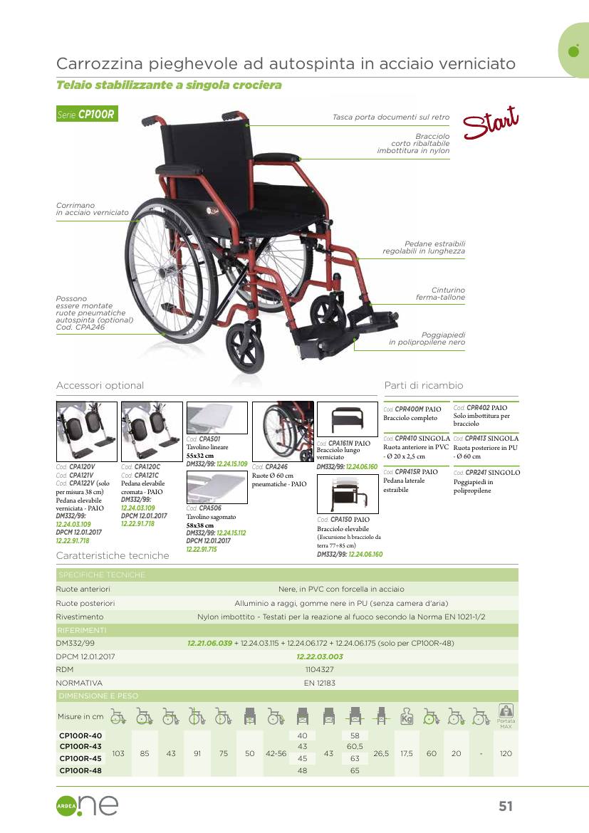 Moretti – CARROZZINA PIEGHEVOLE -START- 43CM ROSSA