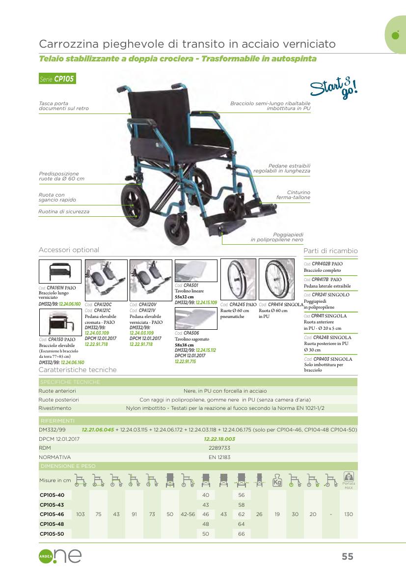 Moretti – CARROZZINA PIEGHEVOLE -START 3 GO- 43 CM