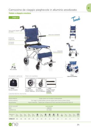 Moretti - CARROZZINA PIEGHEVOLE - TRAVEL - 37 CM