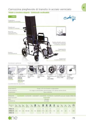 Moretti - CARROZZINA RECLINABILE 40CM COMFY-GO