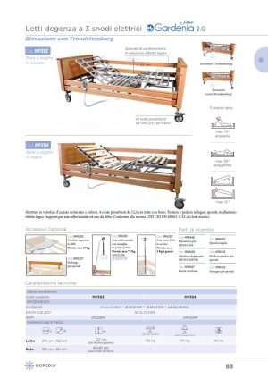 Moretti - LETTO LEGNO 3 SNODI TRENDEL. DUAL DOGHE